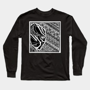 Black Panther - Lino Pattern Long Sleeve T-Shirt